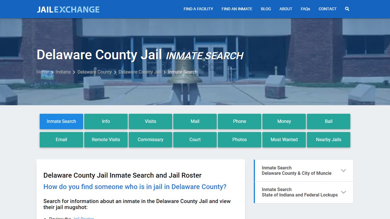 Inmate Search: Roster & Mugshots - Delaware County Jail, IN